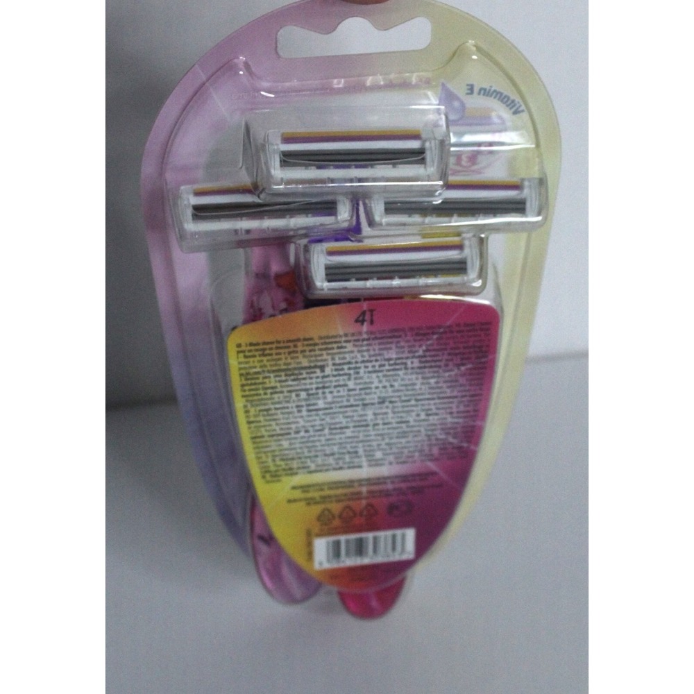 Bic Miss SOLEIL Razor-  3 Blades per Razor, 4 Razor Each‎  SEALED Unopened Item - Picture 8 of 9